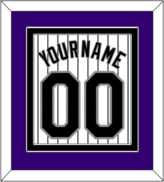 Colorado Name & Number - Home White Pinstripes - Signature Tier 2
