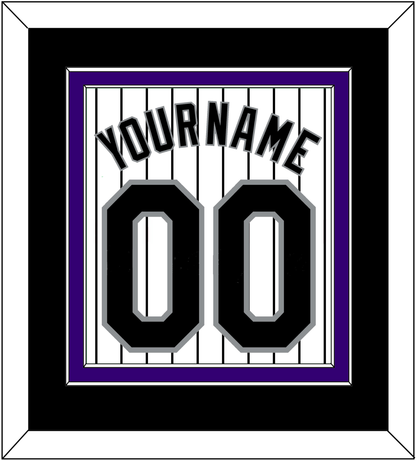 Colorado Name & Number - Home White Pinstripes - Signature Tier 3