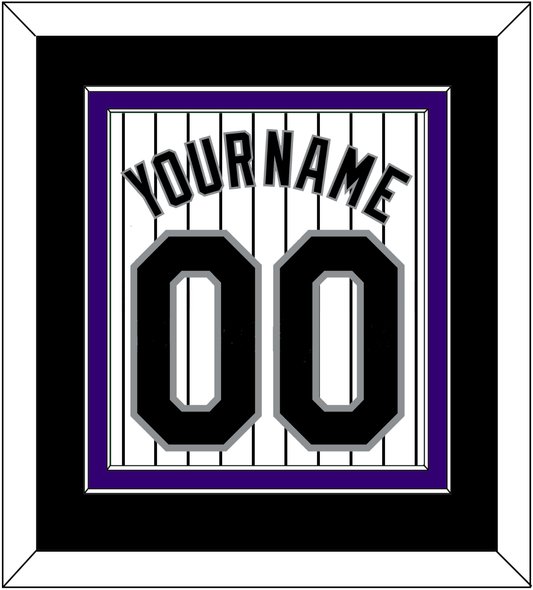 Colorado Name & Number - Home White Pinstripes - Signature Tier 3