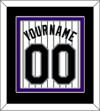 Colorado Name & Number - Home White Pinstripes - Double Mat 3