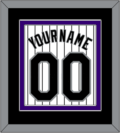 Colorado Name & Number - Home White Pinstripes - Signature Tier 3