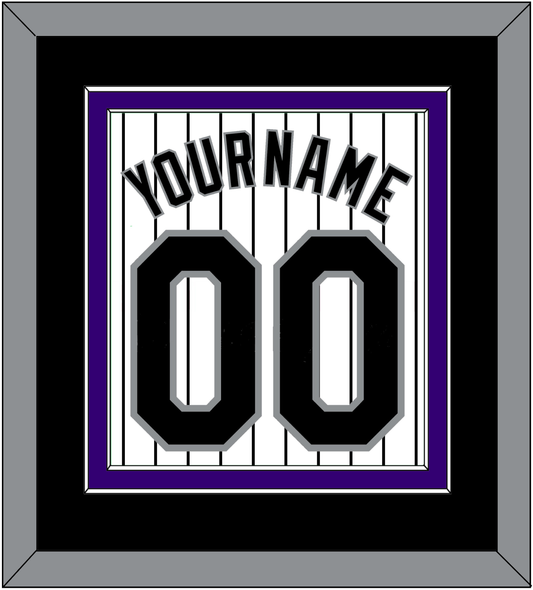 Colorado Name & Number - Home White Pinstripes - Signature Tier 3