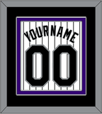 Colorado Name & Number - Home White Pinstripes - Double Mat 3