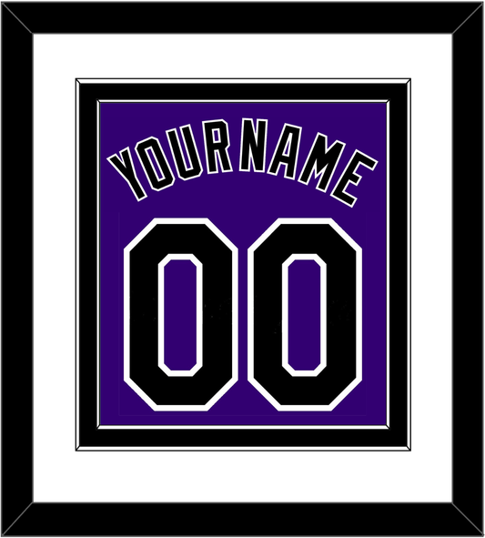 Colorado Name & Number - Alternate Purple - Signature Tier 1