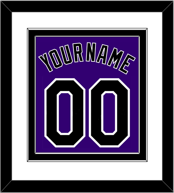 Colorado Name & Number - Alternate Purple - Double Mat 1