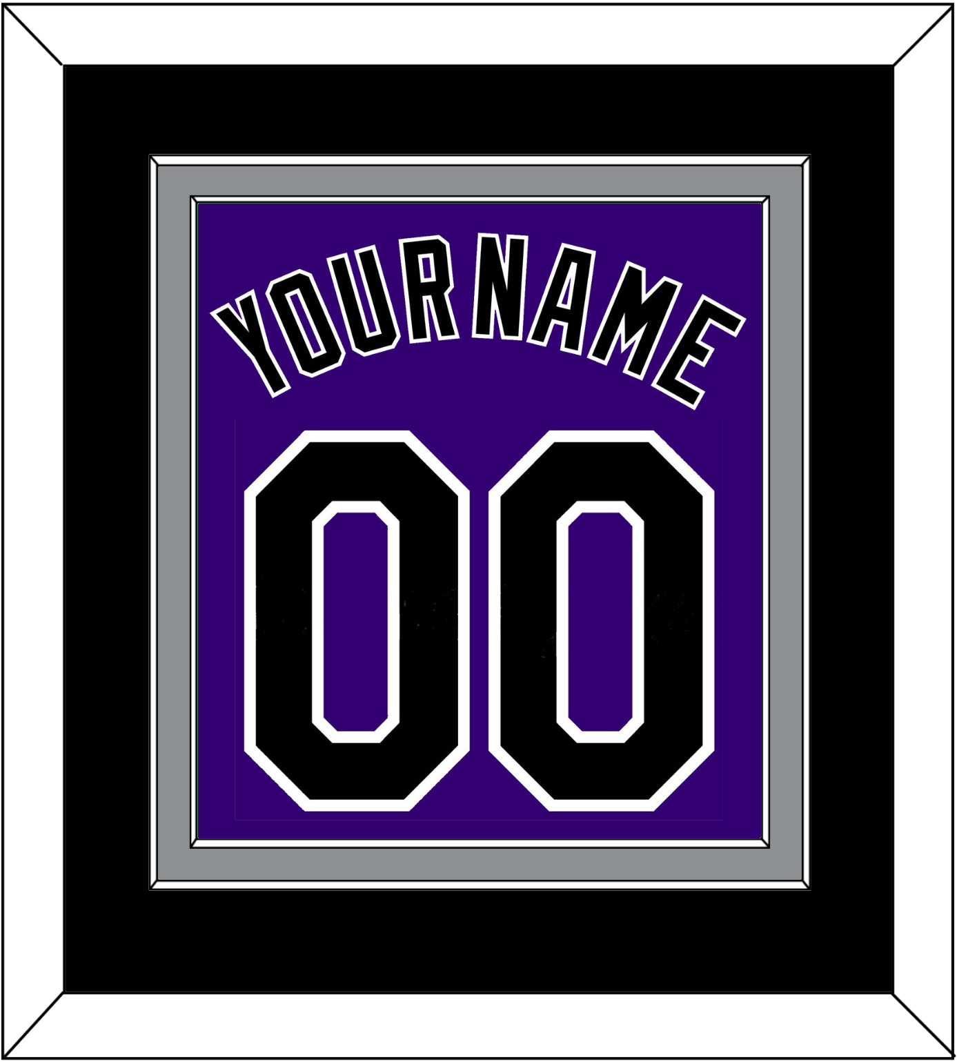 Colorado Name & Number - Alternate Purple - Signature Tier 2