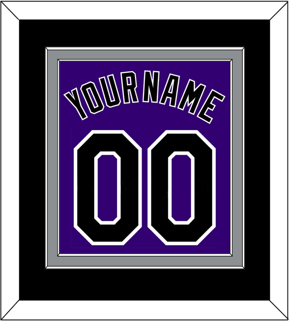 Colorado Name & Number - Alternate Purple - Double Mat 2