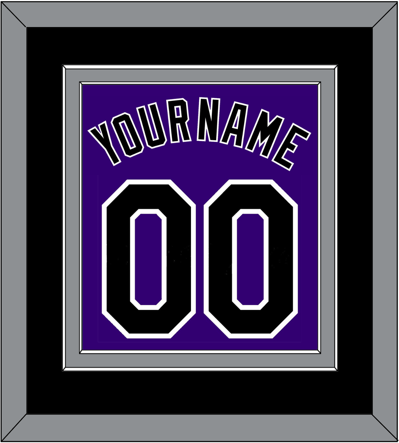 Colorado Name & Number - Alternate Purple - Signature Tier 2