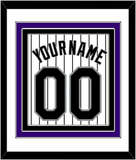 Colorado Name & Number - Home White Pinstripes - Triple Mat 1