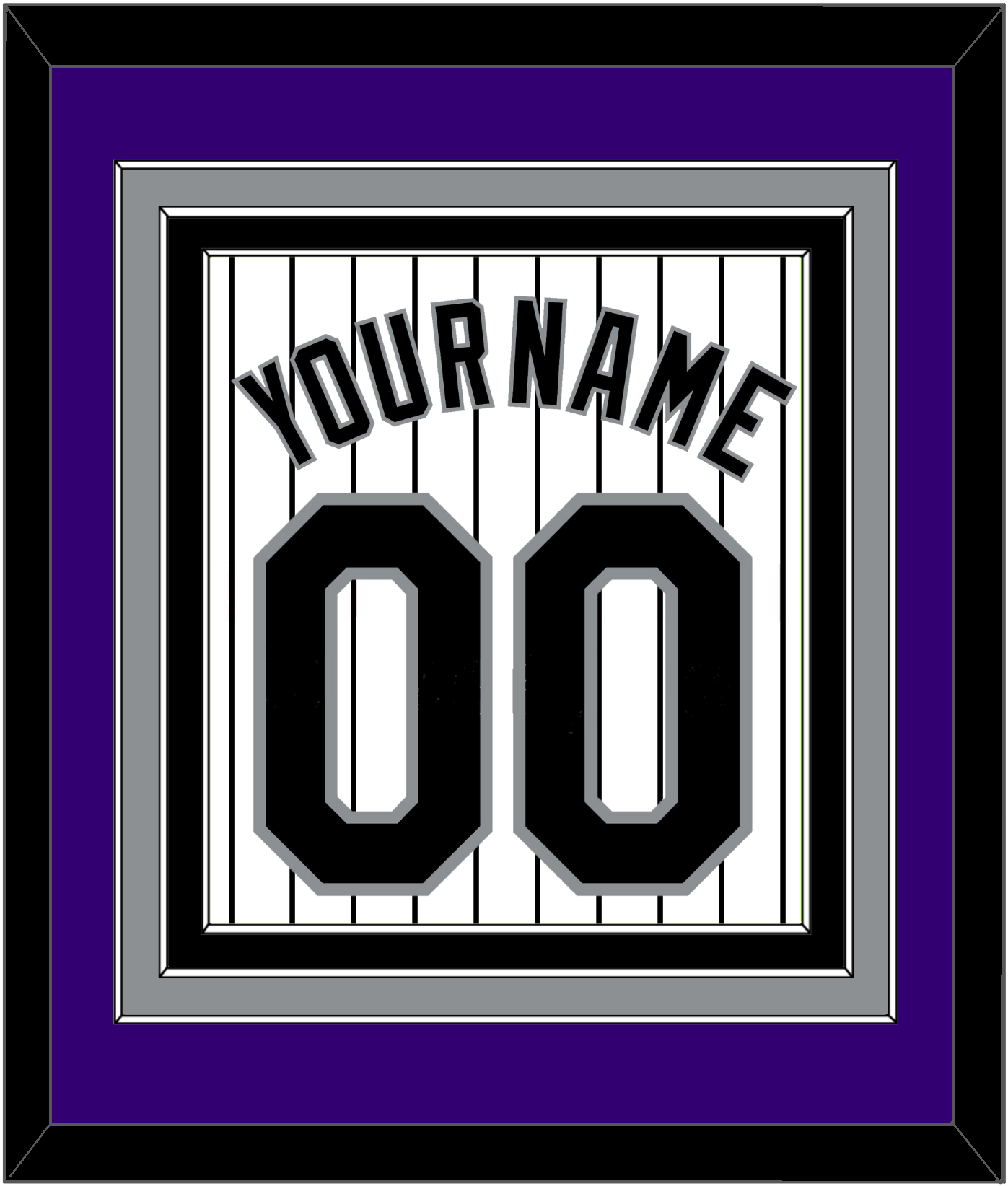 Colorado Name & Number - Home White Pinstripes - Premier Tier 2