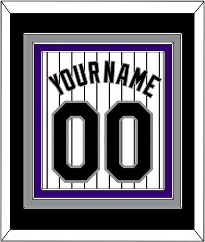 Colorado Name & Number - Home White Pinstripes - Premier Tier 3