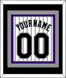 Colorado Name & Number - Home White Pinstripes - Triple Mat 3