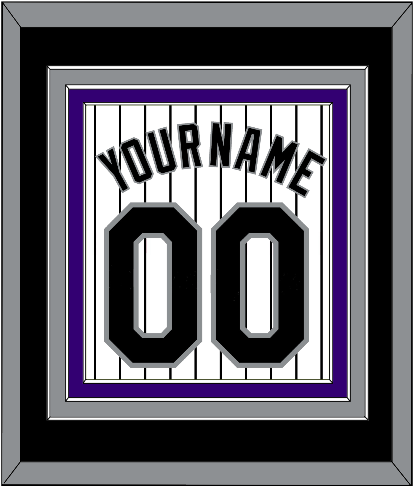 Colorado Name & Number - Home White Pinstripes - Premier Tier 3