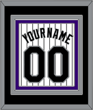 Colorado Name & Number - Home White Pinstripes - Triple Mat 3