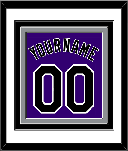 Colorado Name & Number - Alternate Purple - Premier Tier 1