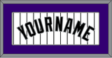 Colorado Name - Home White Pinstripes - Single Mat 1