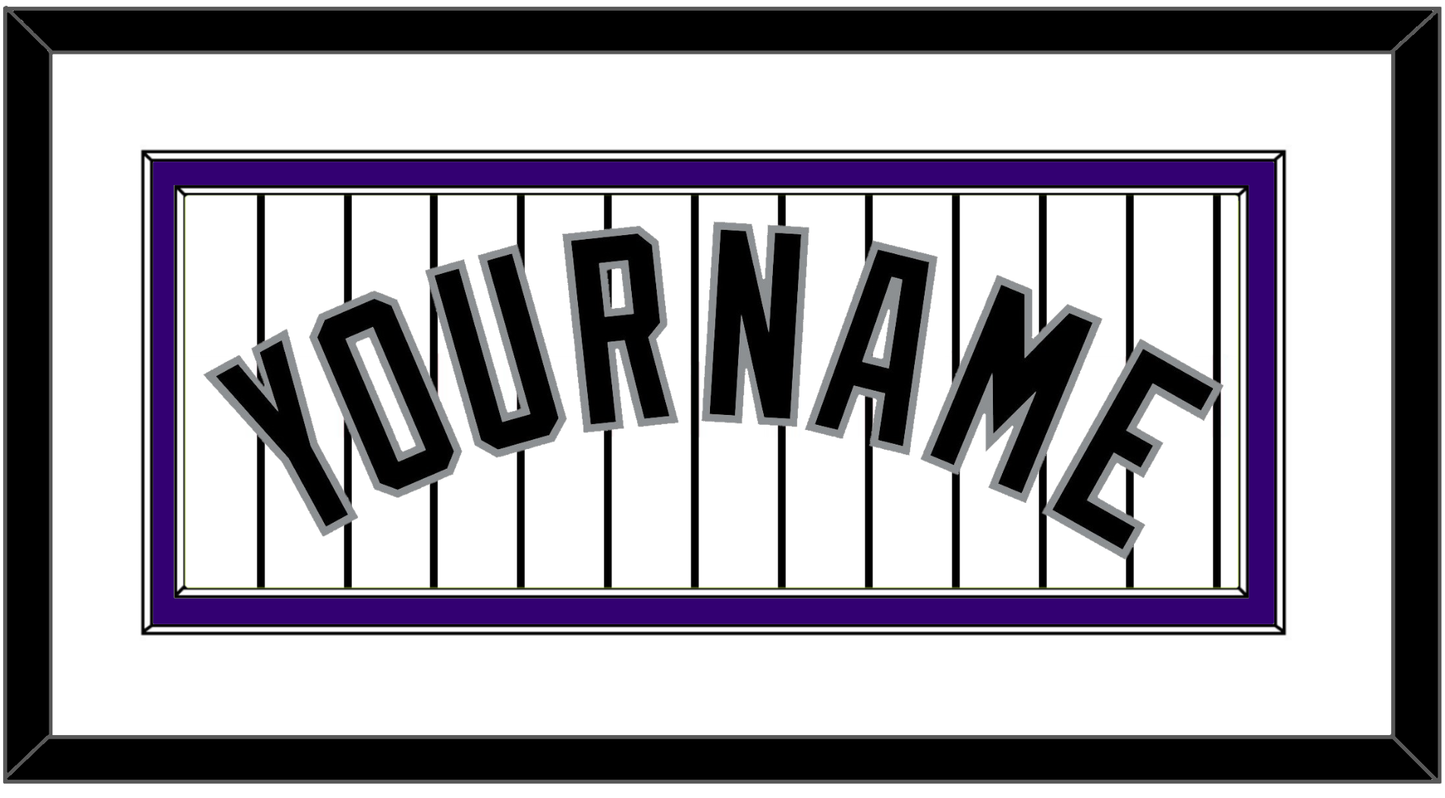 Colorado Name - Home White Pinstripes - Signature Tier 1