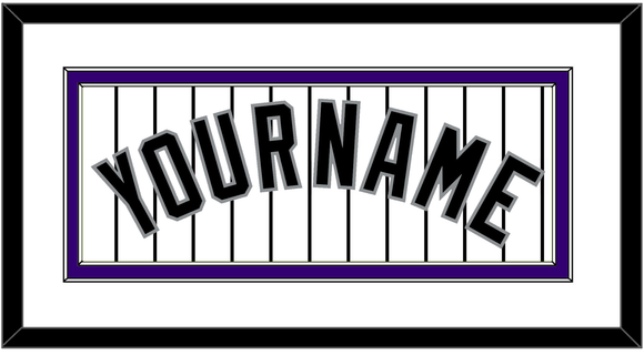 Colorado Name - Home White Pinstripes - Double Mat 1