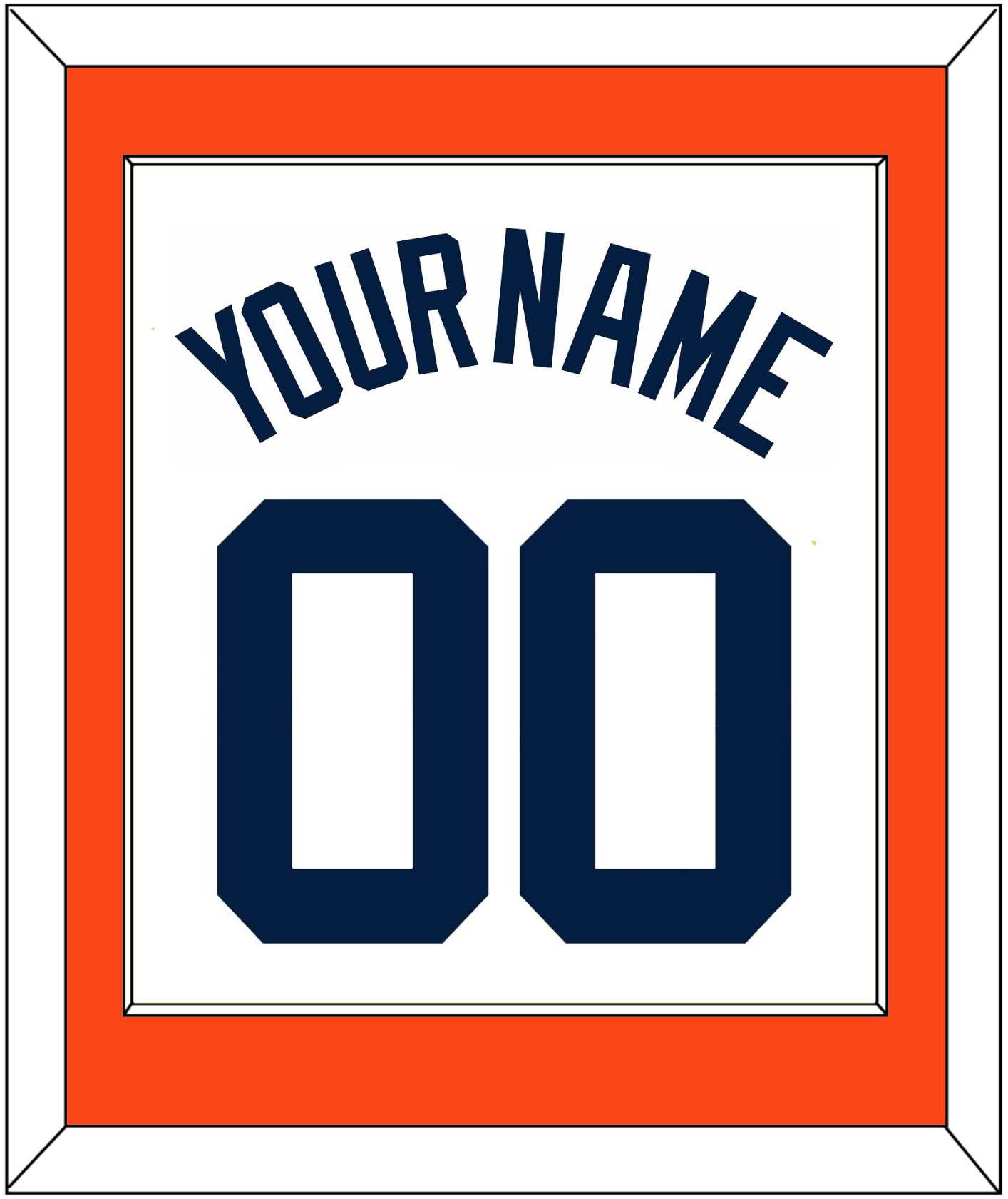 Detroit Name & Number - Home White (1972-2017) - Essential Tier 2