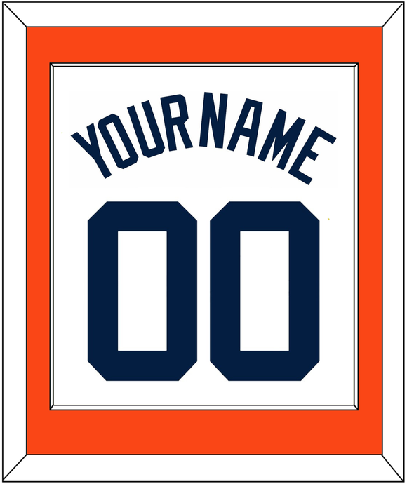 Detroit Name & Number - Home White - Single Mat 2