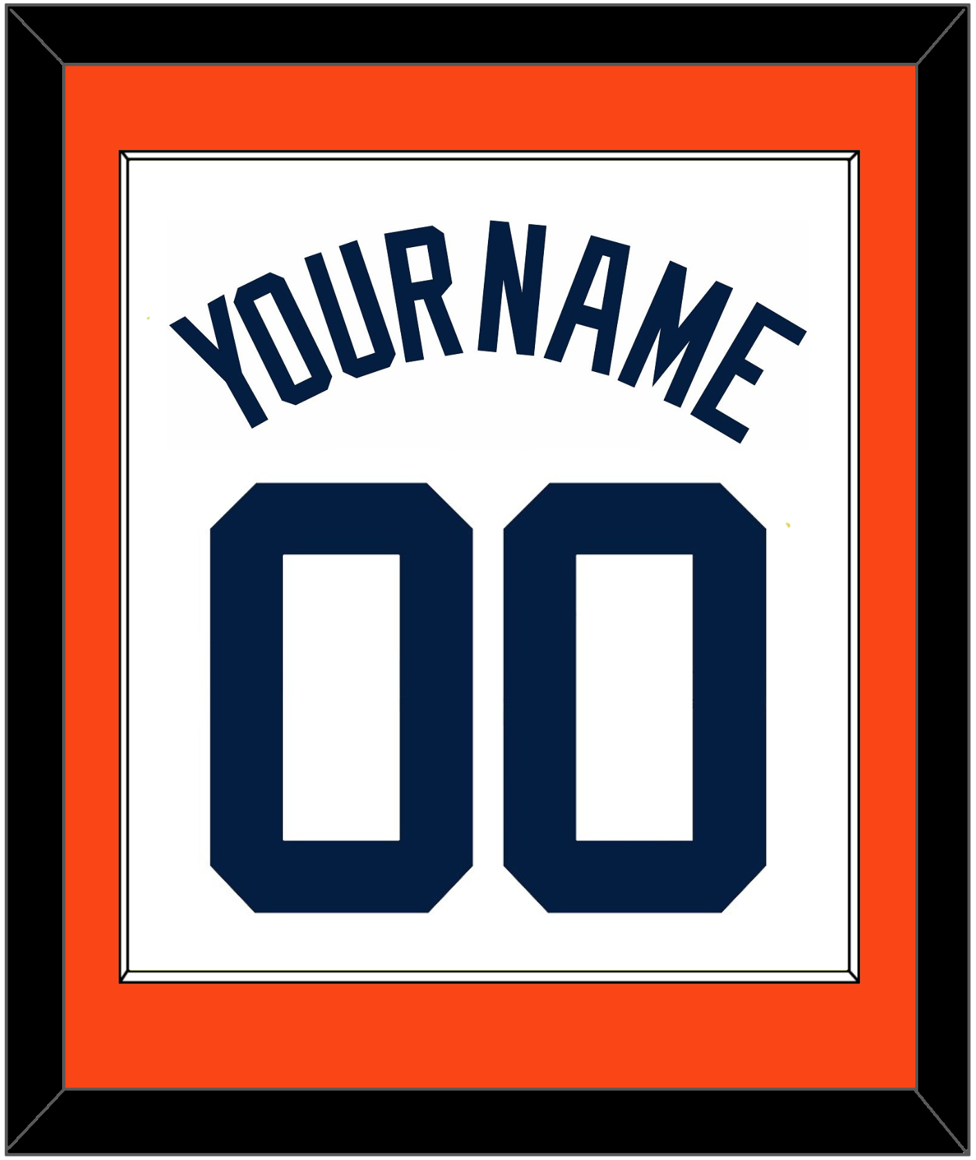 Detroit Name & Number - Home White (1972-2017) - Essential Tier 2