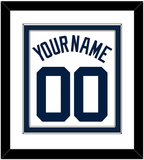 Detroit Name & Number - Home White (1972-2017) - Double Mat 1