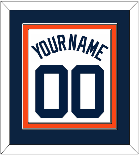 Detroit Name & Number - Home White (1972-2017) - Signature Tier 3