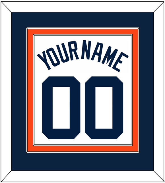 Detroit Name & Number - Home White - Double Mat 3