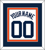 Detroit Name & Number - Home White (1972-2017) - Double Mat 3