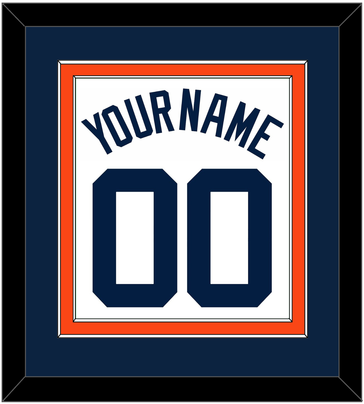 Detroit Name & Number - Home White (1972-2017) - Signature Tier 3
