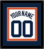 Detroit Name & Number - Home White (1972-2017) - Double Mat 3