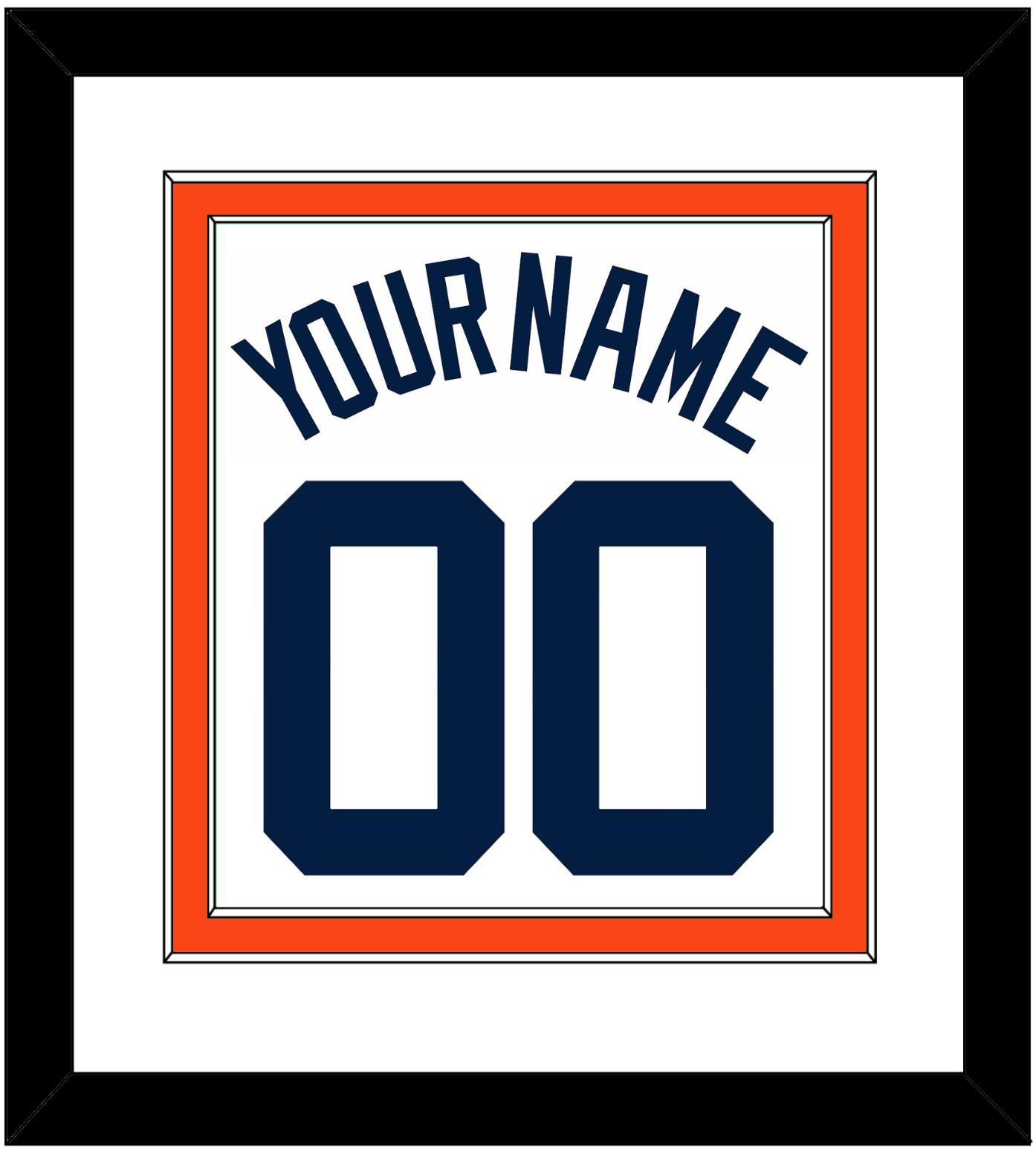 Detroit Name & Number - Home White - Signature Tier 2