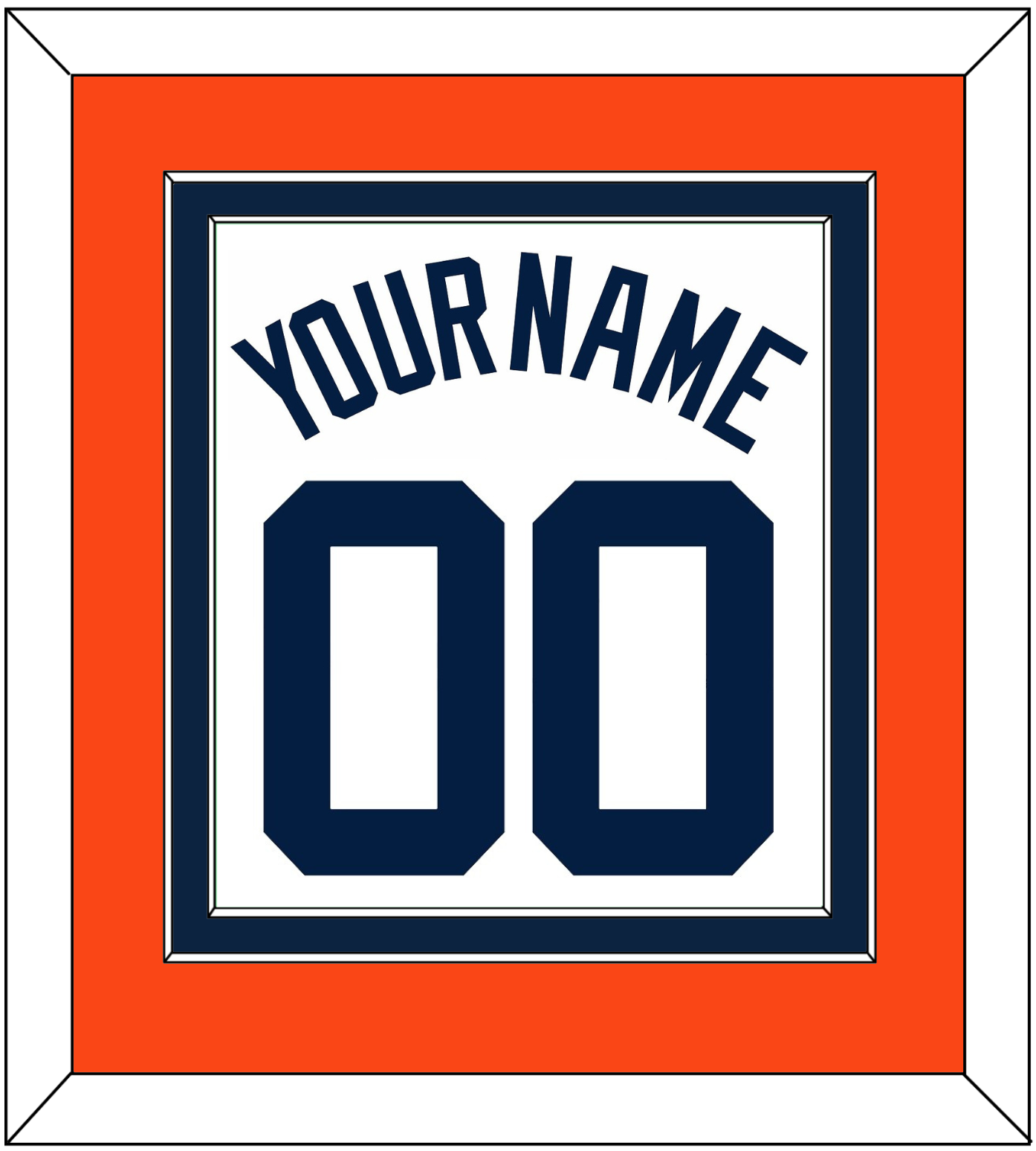 Detroit Name & Number - Home White (1972-2017) - Signature Tier 4