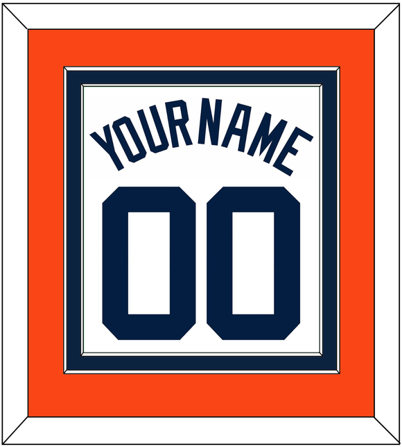 Detroit Name & Number - Home White - Double Mat 4