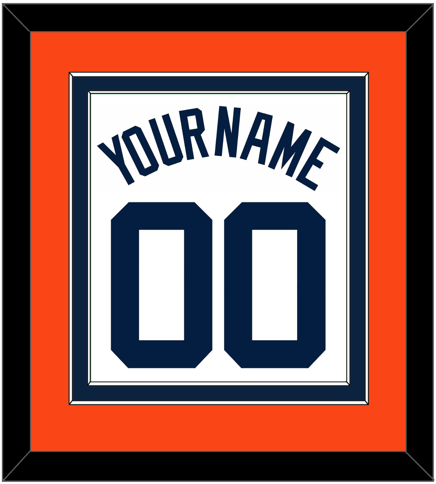 Detroit Name & Number - Home White (1972-2017) - Signature Tier 4