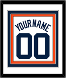 Detroit Name & Number - Home White (1972-2017) - Triple Mat 1
