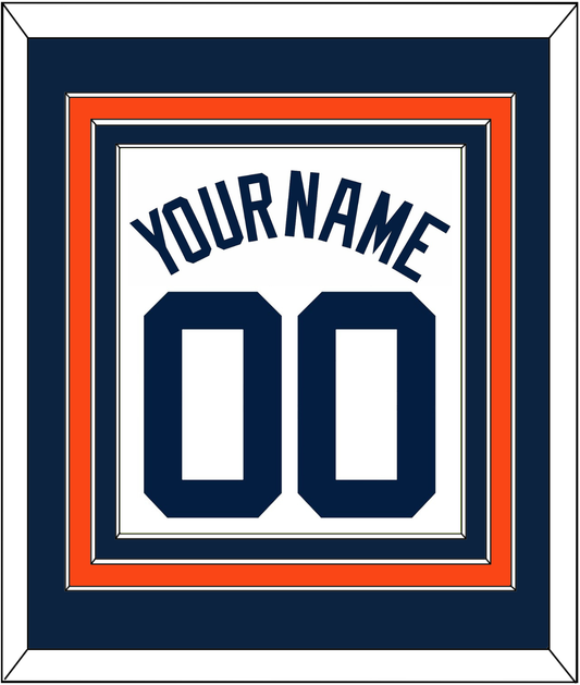 Detroit Name & Number - Home White (1972-2017) - Premier Tier 2