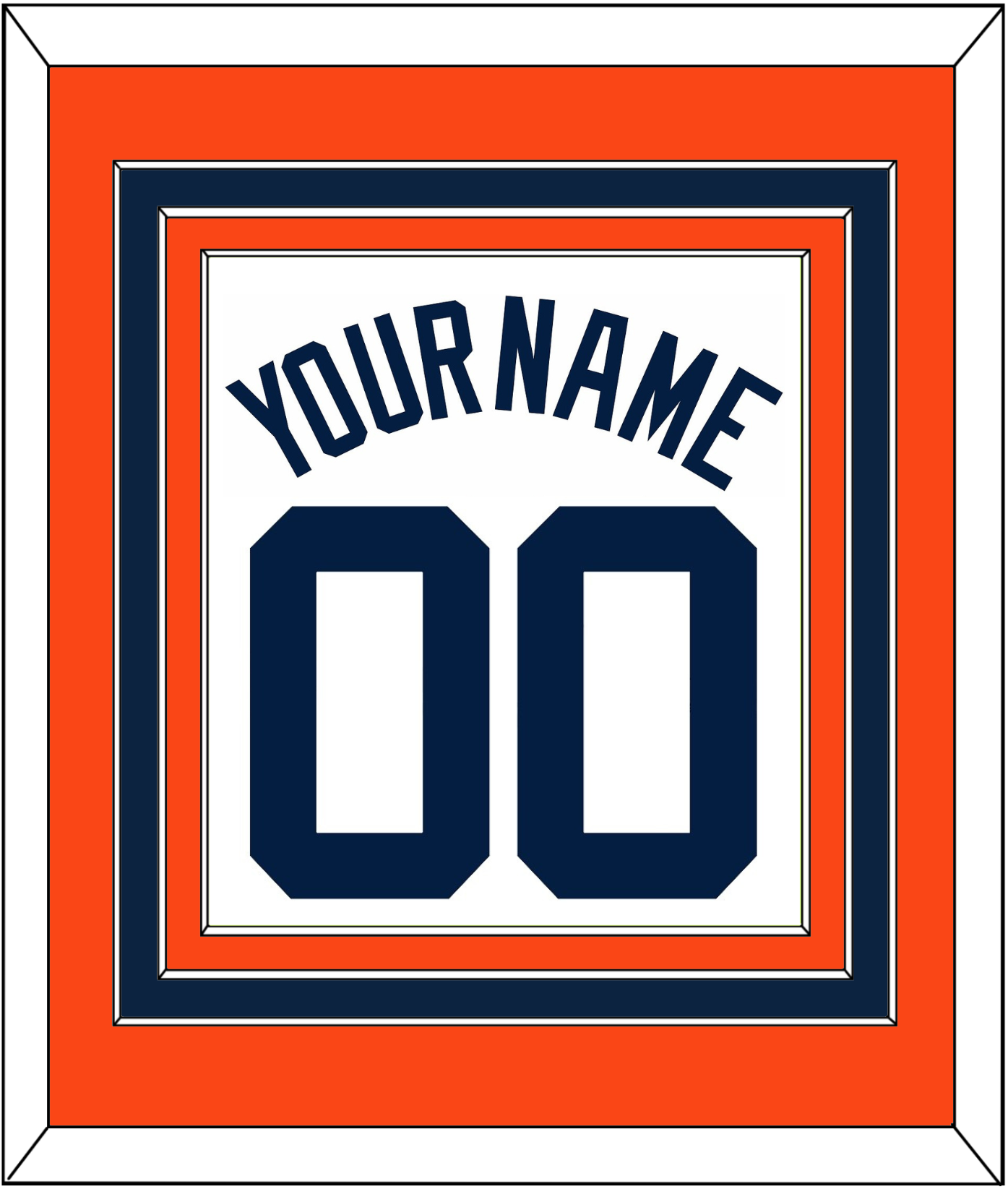 Detroit Name & Number - Home White (1972-2017) - Premier Tier 3