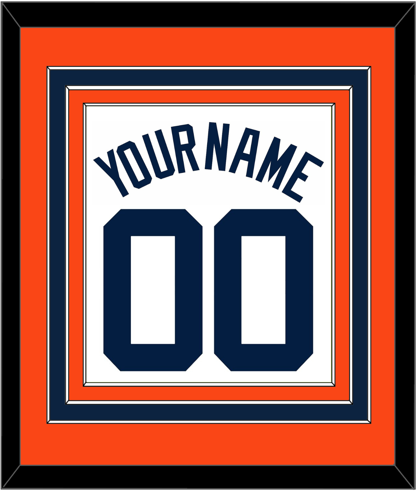 Detroit Name & Number - Home White (1972-2017) - Premier Tier 3