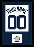 Detroit Name, Number & World Series Patch - Home White (1972-2017) - Single Mat 1