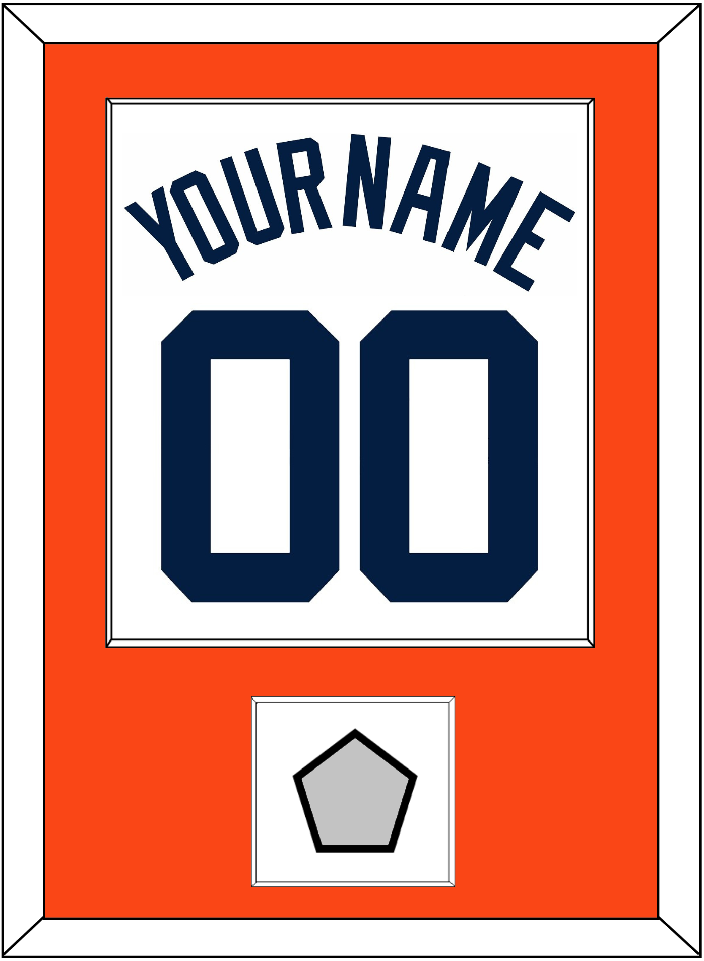 Detroit Name, Number & World Series Patch - Home White (1972-2017) - Essential Tier 2
