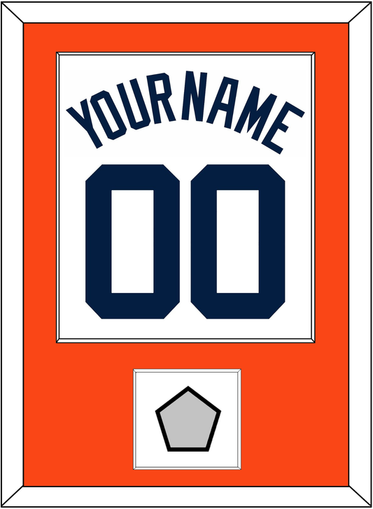 Detroit Name, Number & World Series Patch - Home White (1972-2017) - Essential Tier 2