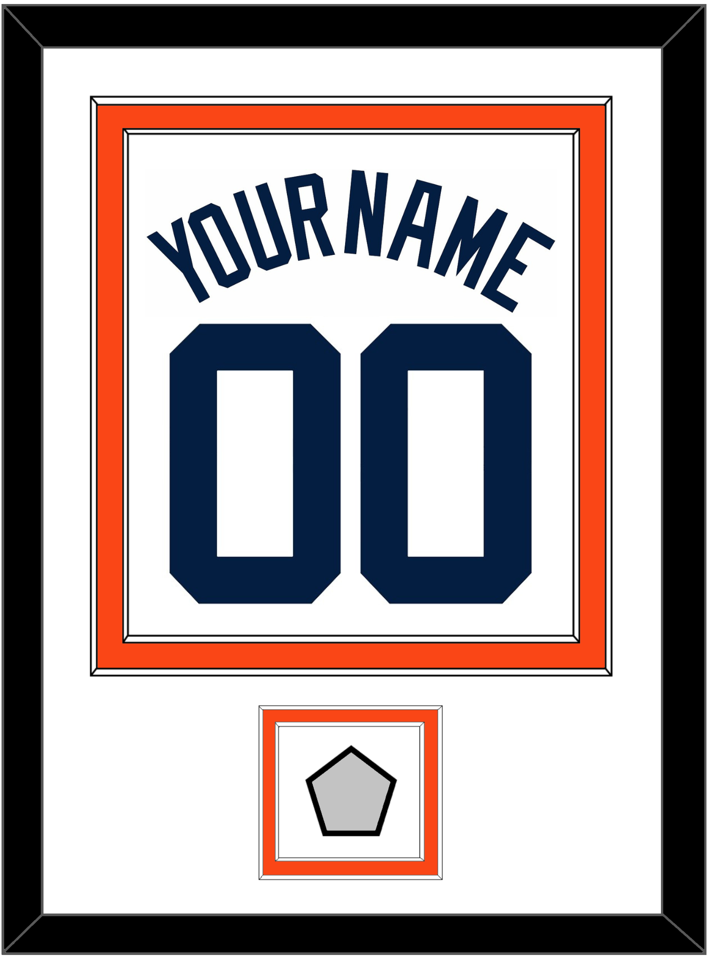 Detroit Name, Number & World Series Patch - Home White (1972-2017) - Signature Tier 2