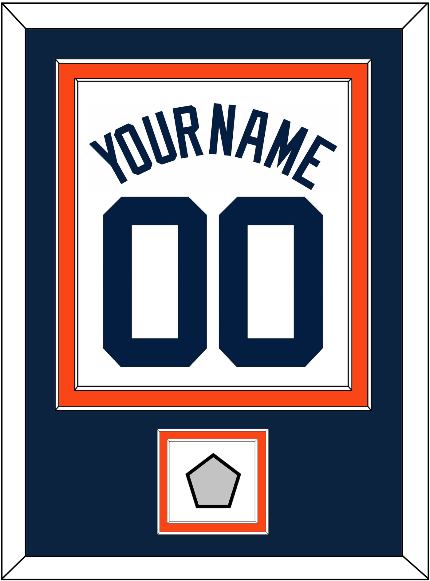 Detroit Name, Number & World Series Patch - Home White (1972-2017) - Signature Tier 3