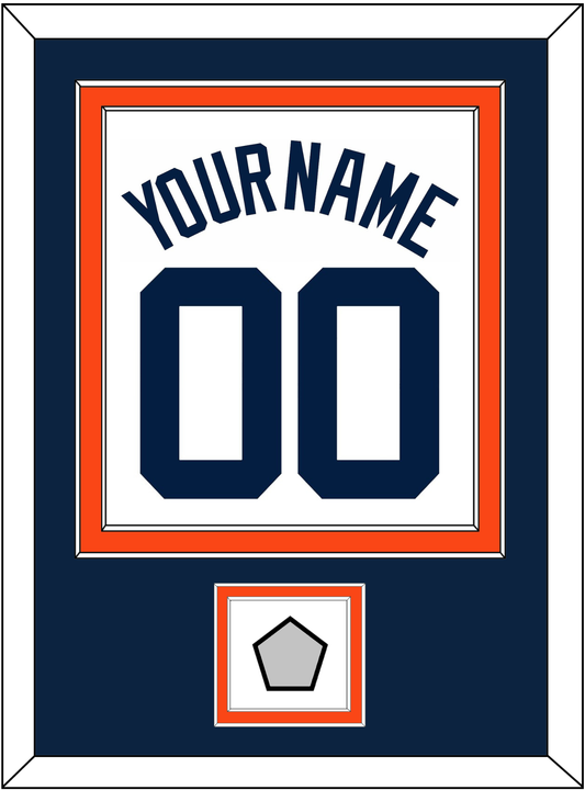 Detroit Name, Number & World Series Patch - Home White (1972-2017) - Signature Tier 3
