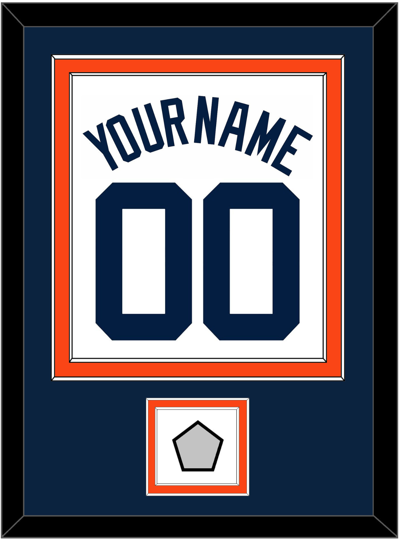 Detroit Name, Number & World Series Patch - Home White (1972-2017) - Signature Tier 3