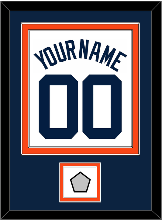 Detroit Name, Number & World Series Patch - Home White (1972-2017) - Signature Tier 3