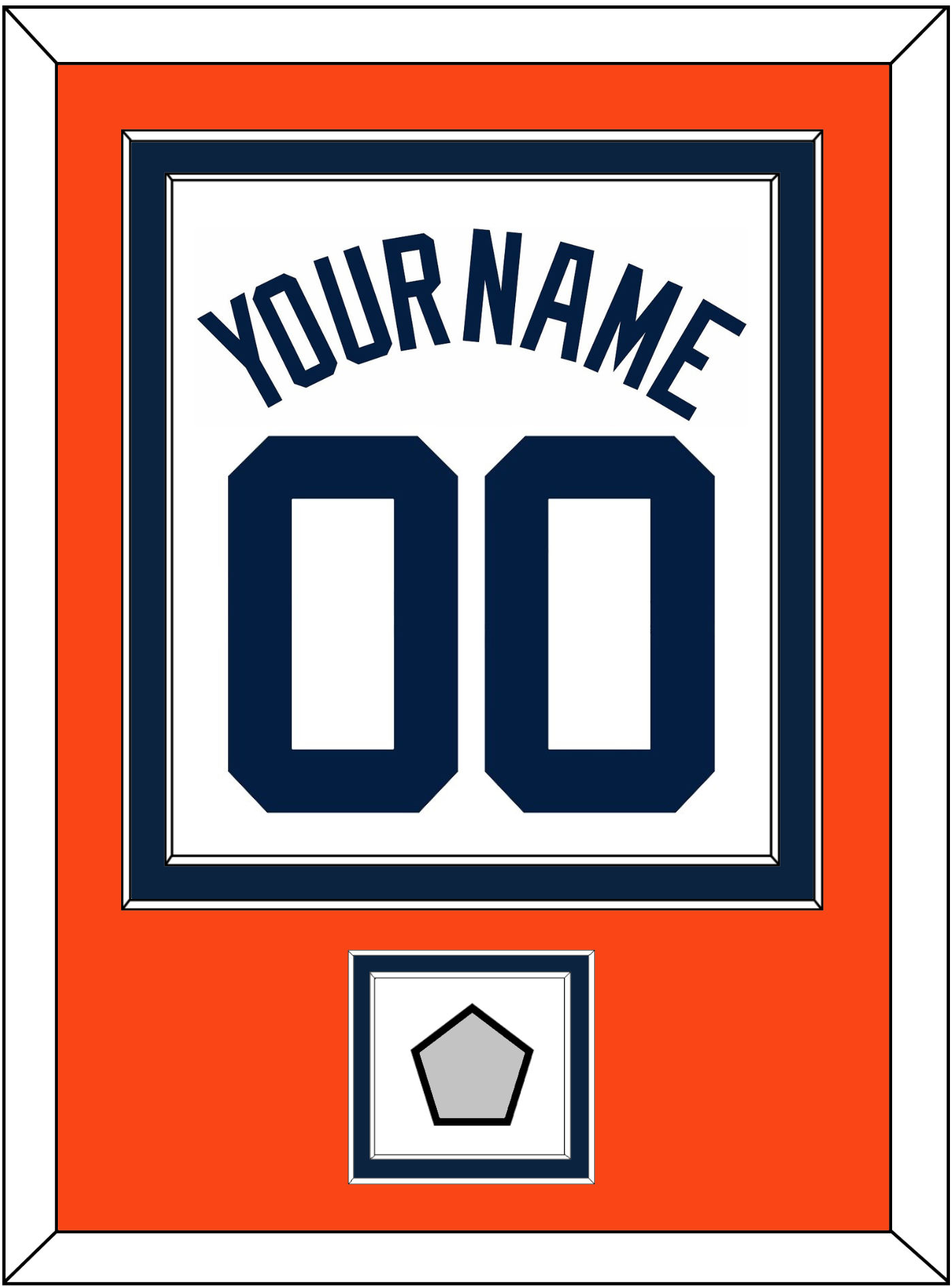 Detroit Name, Number & World Series Patch - Home White (1972-2017) - Signature Tier 4