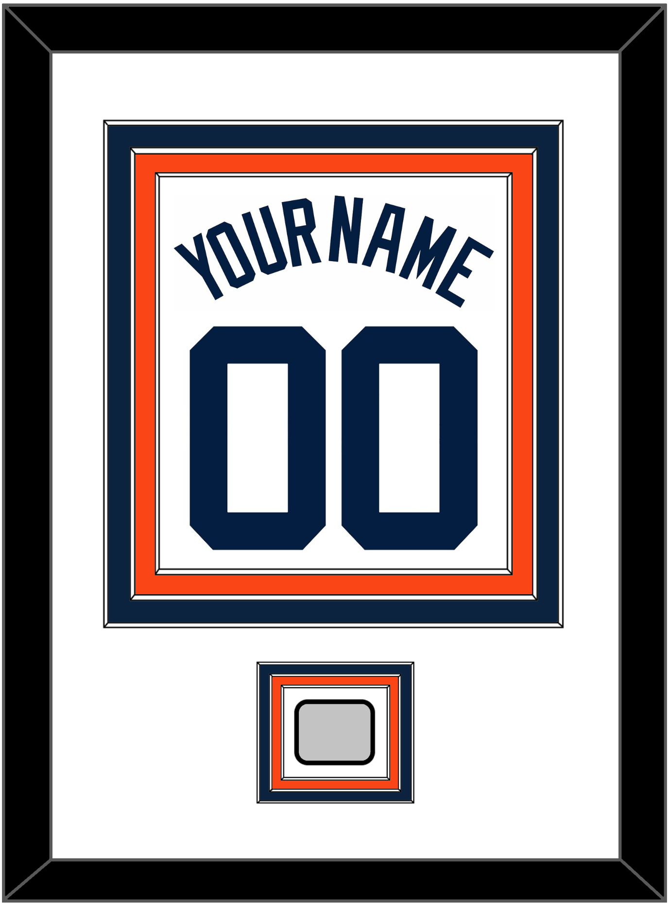 Detroit Name, Number & World Series Patch - Home White (1972-2017) - Premier Tier 1