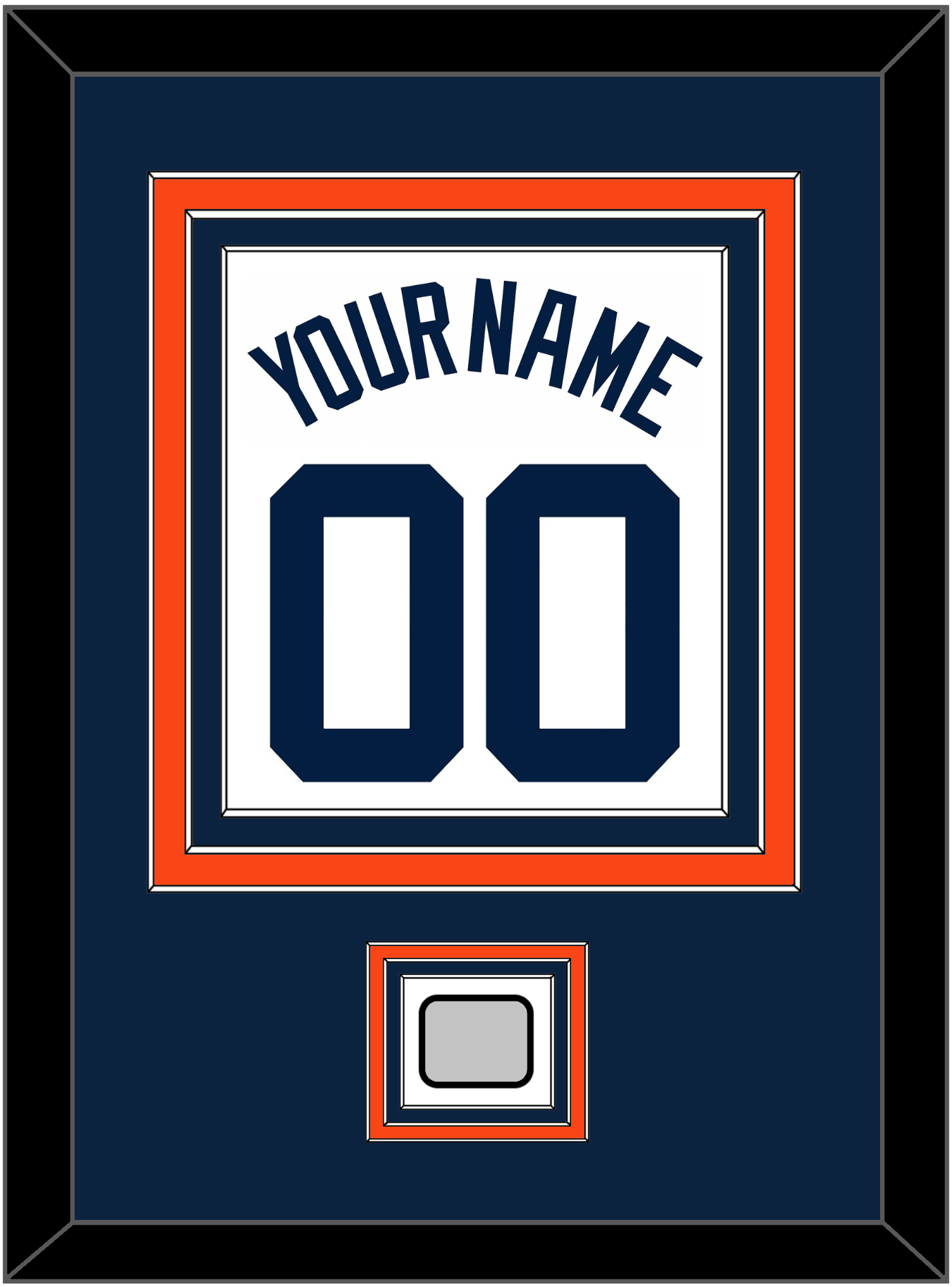 Detroit Name, Number & World Series Patch - Home White (1972-2017) - Premier Tier 2